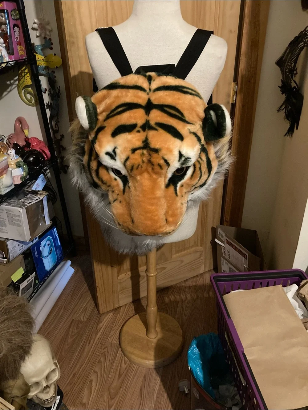 Animal Head backpack of tiger head backpack